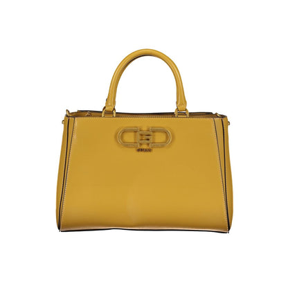 Sac à main Guess en polyéthylène jaune, modèle Jeans.