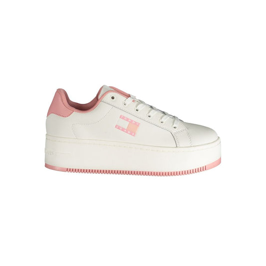 Tommy Hilfiger Pink Polyester Sneaker - Élégance et Confort
