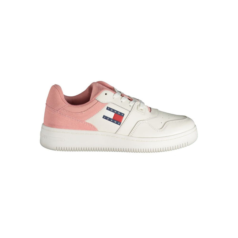 Tommy Hilfiger Pink Polyester Sneaker - All-Day Comfort & Style