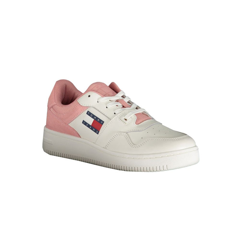 Tommy Hilfiger Pink Polyester Sneaker - All-Day Comfort & Style
