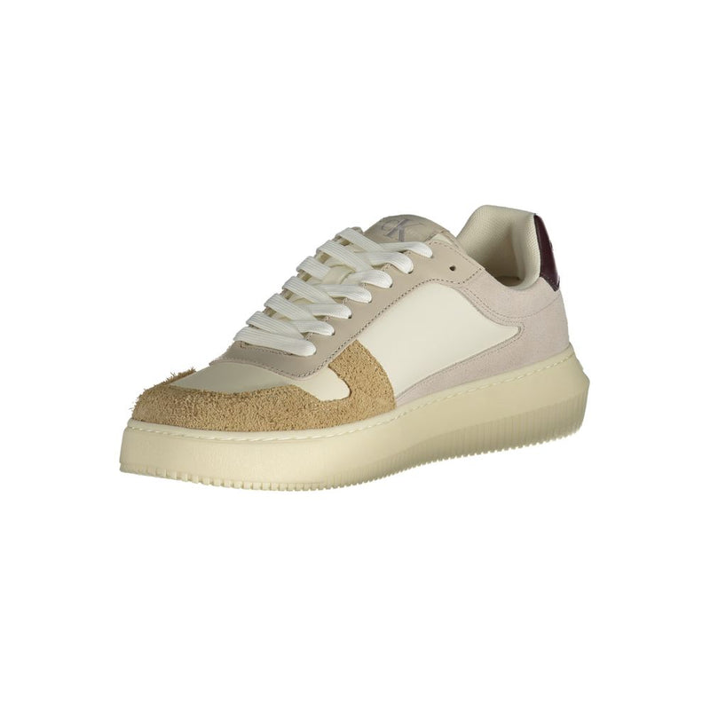 Calvin Klein Beige Polyester Sneaker - Style et Durabilité