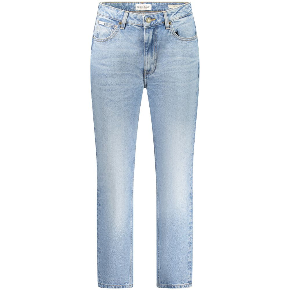 Guess Jeans Blue Cotton Women's Mom Jeans