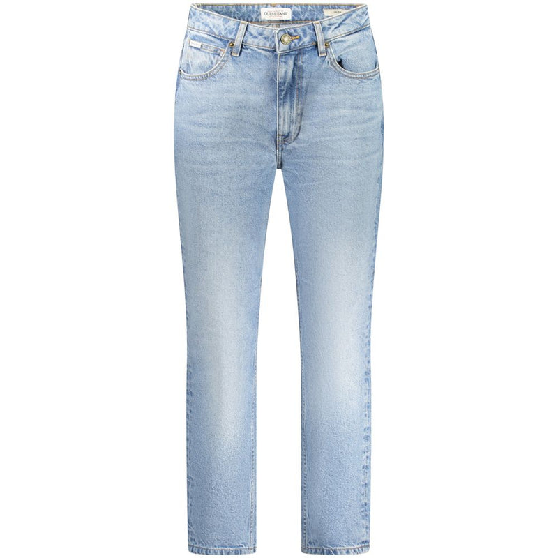 Guess Jeans Blue Cotton Women's Mom Jeans - Chic & Comfortable