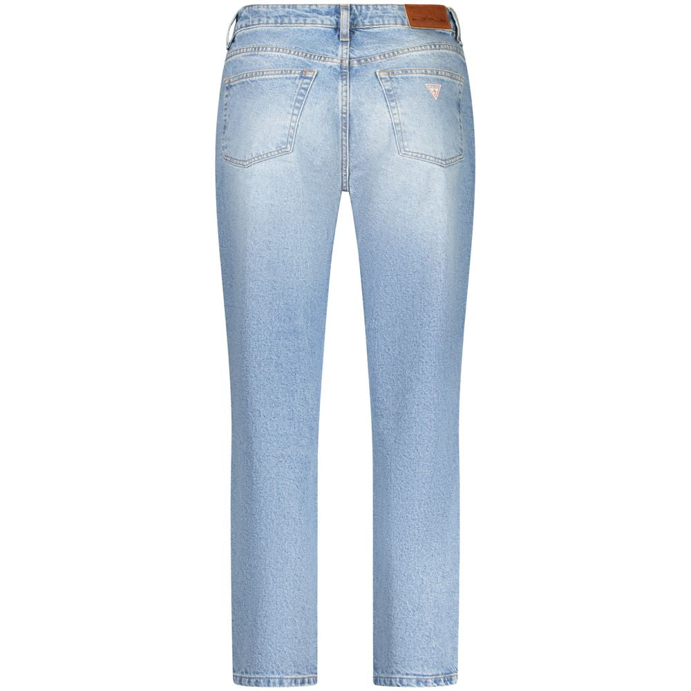 Guess Jeans Blue Cotton Women's Mom Jeans