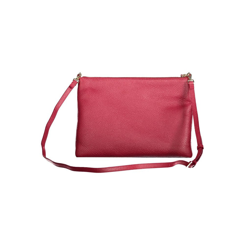 Coccinelle Red Leather Handbag - Élégant et Polyvalent