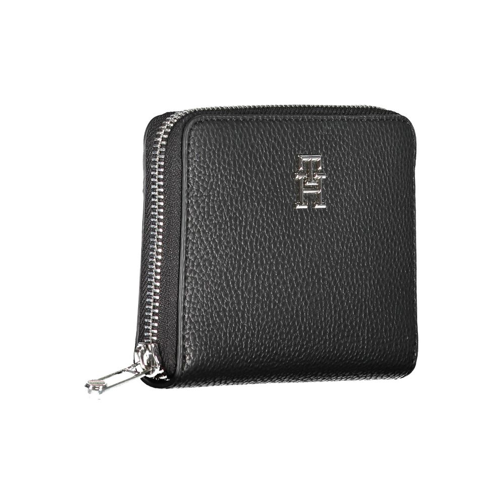 Portefeuille femme Tommy Hilfiger en polyéthylène noir