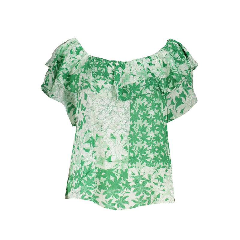 T-shirt en coton vert pour femme Desigual - Élégant et Confortable
