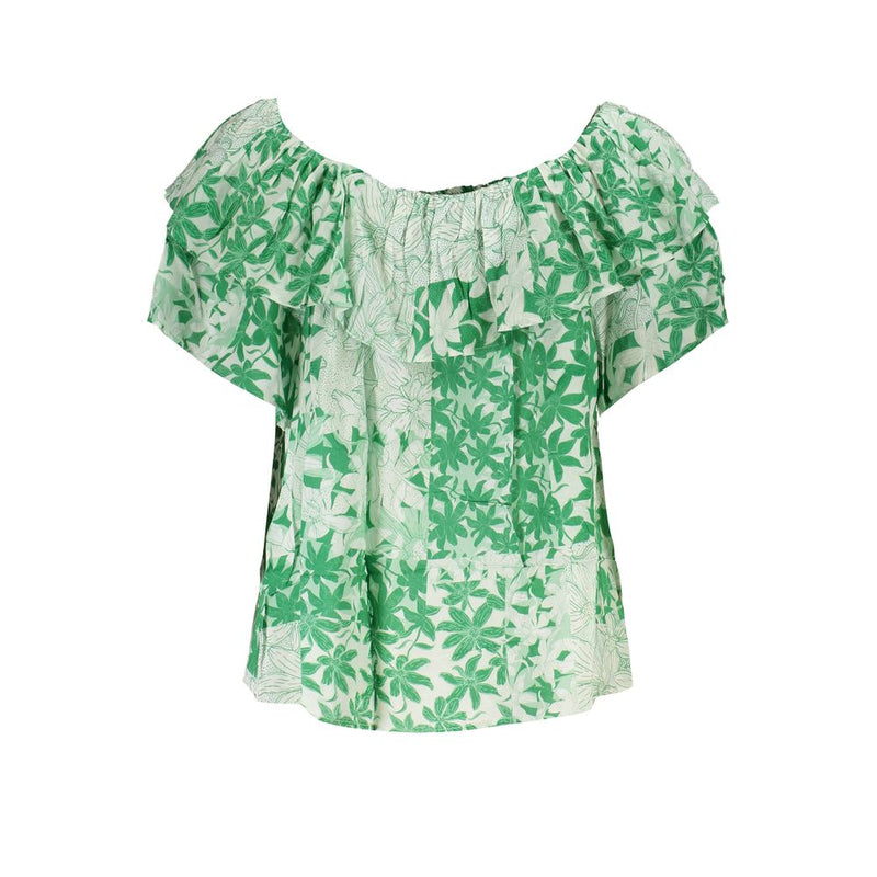 T-shirt en coton vert pour femme Desigual - Élégant et Confortable