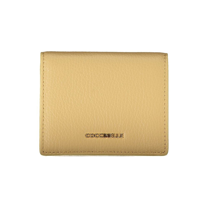 Coccinelle Beige Leather Wallet - Elegant and Practical Accessory