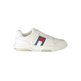 Tommy Hilfiger White Leather Men Sneaker - Élégance et Confort