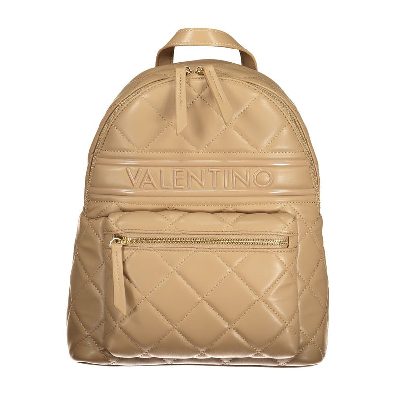 Sac à dos pour femmes en polyéthylène beige Mario Valentino