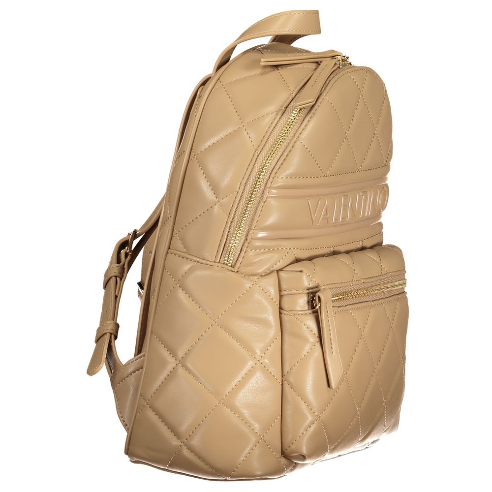 Sac à dos pour femmes en polyéthylène beige Mario Valentino
