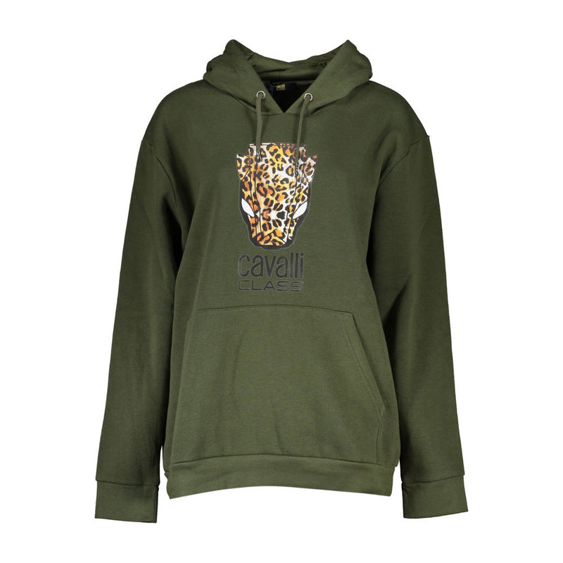 Cavalli Class Green Cotton Women Sweater - Stylish Comfort
