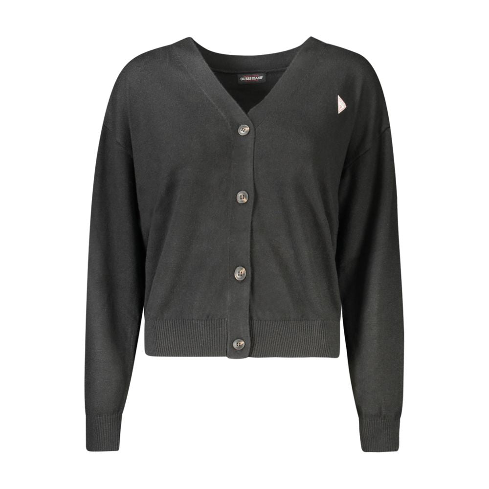 Guess Jeans Cardigan Noir en Polyester pour Femme
