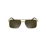 Lunettes de soleil Calvin Klein en métal doré pour homme