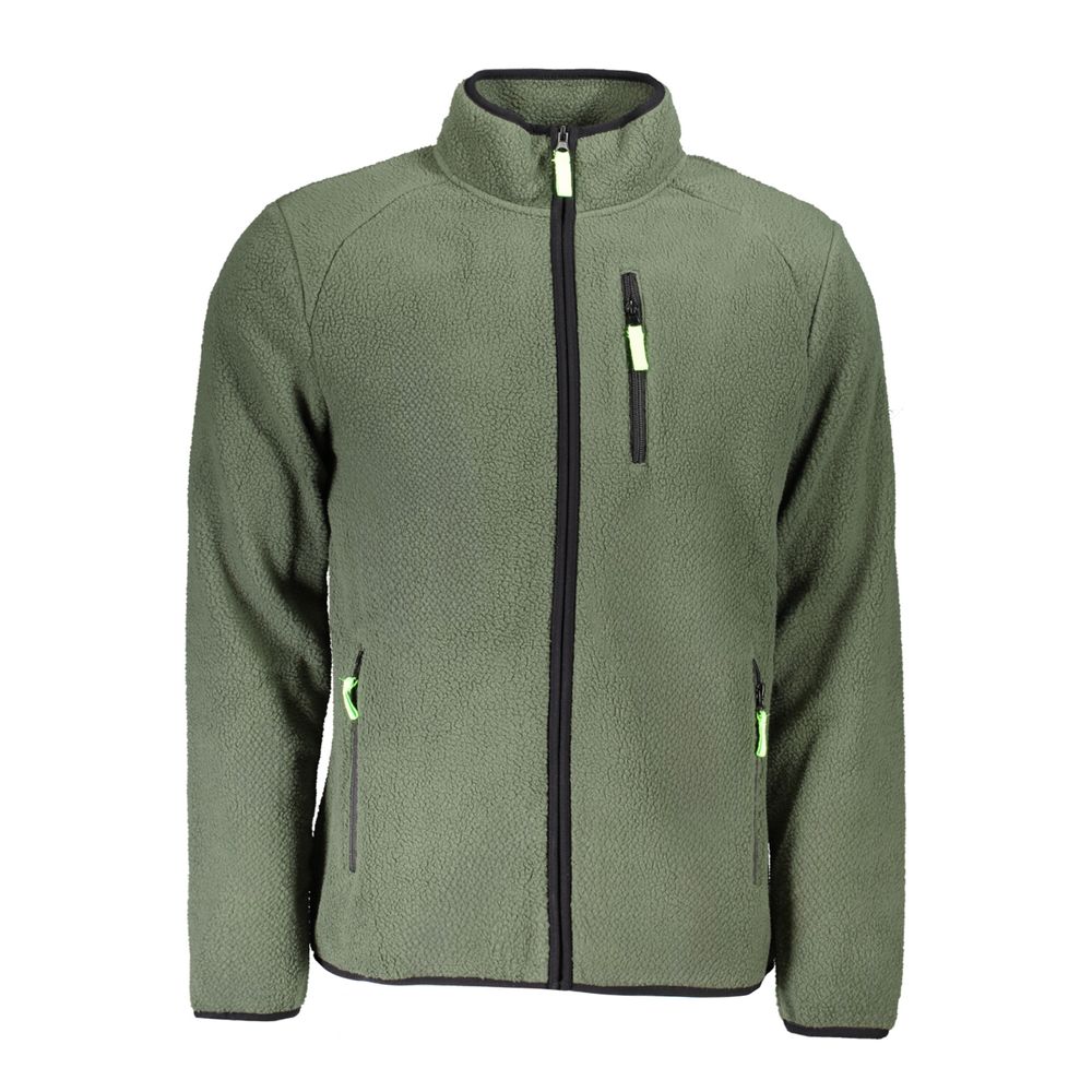 Pull en polyester vert pour homme, Norvège 1963