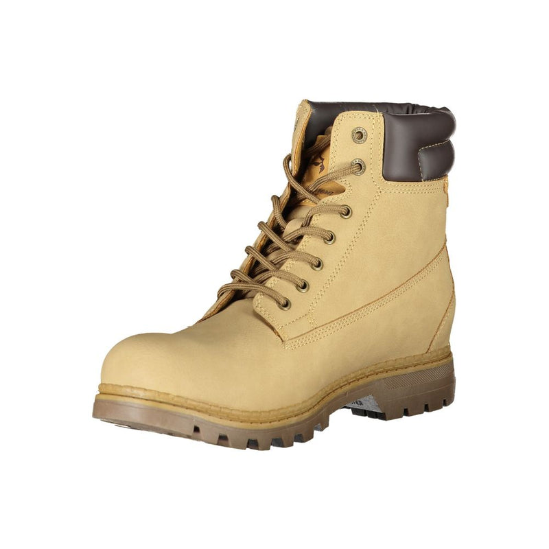 Carrera Beige Polyester Men Boot - Élégance et Fonctionnalité