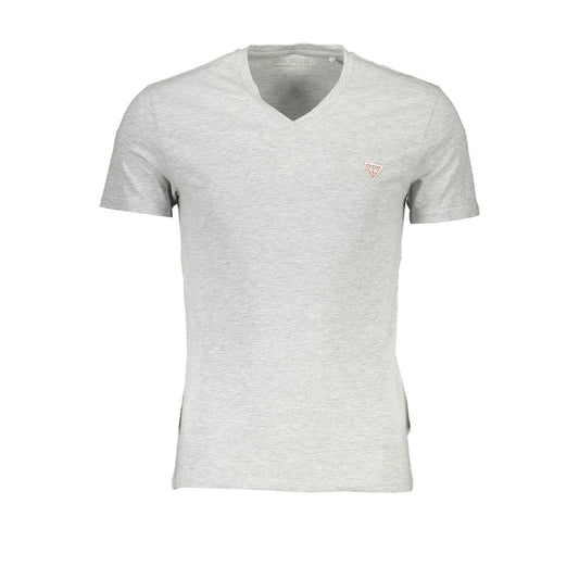 T-shirt homme en coton gris Guess Jeans
