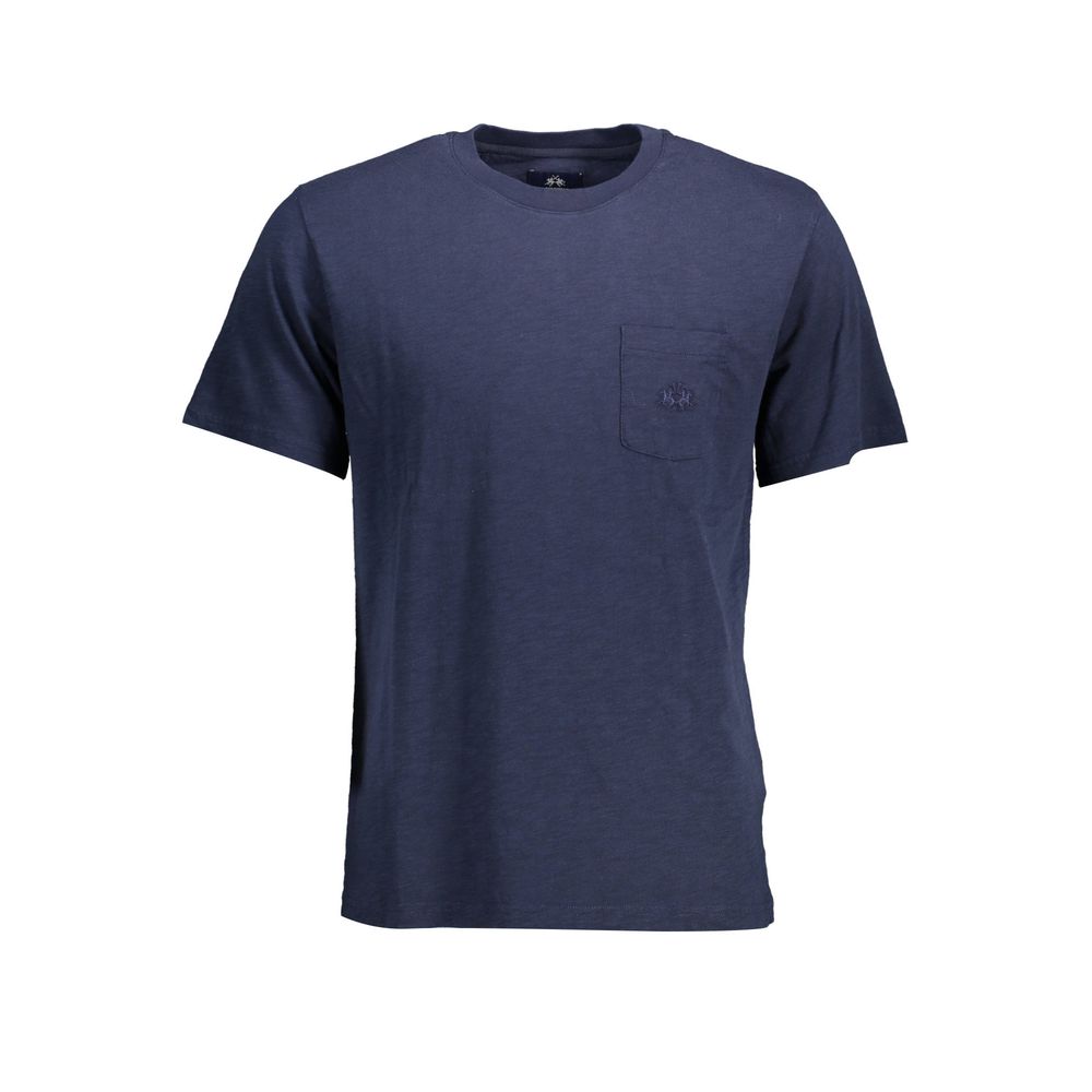 T-shirt La Martina bleu en coton pour homme
