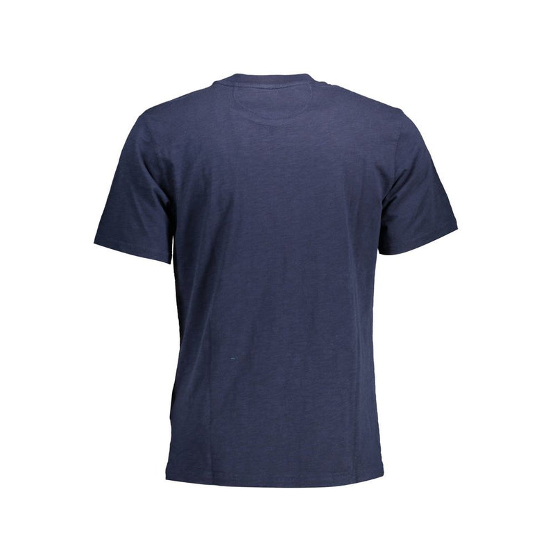 La Martina blauw katoenen heren T-shirt