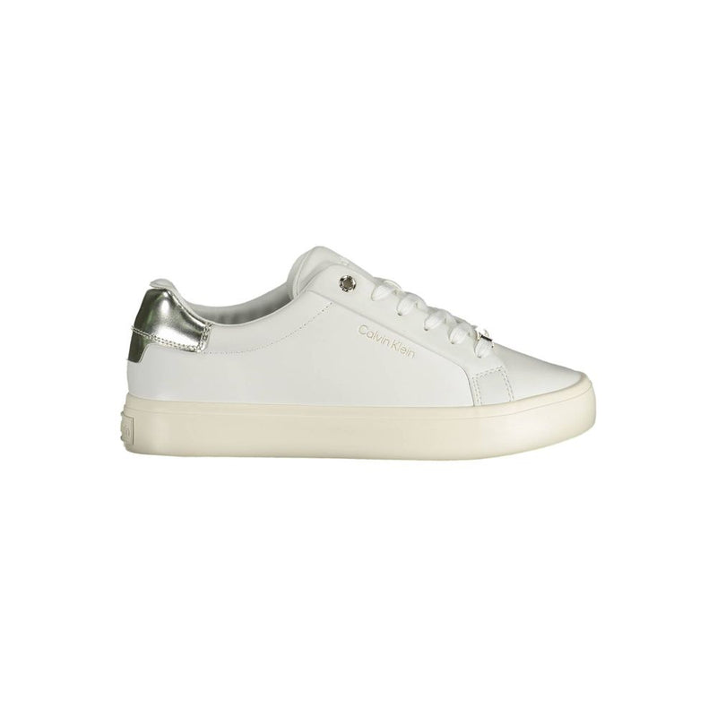 Calvin Klein White Leather Women Sneaker - Élégance et Confort