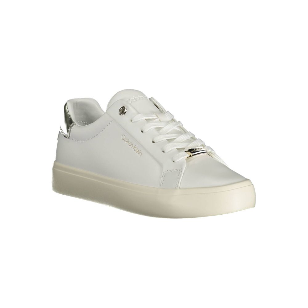 Calvin Klein White Leather Women Sneaker - Élégance et Confort