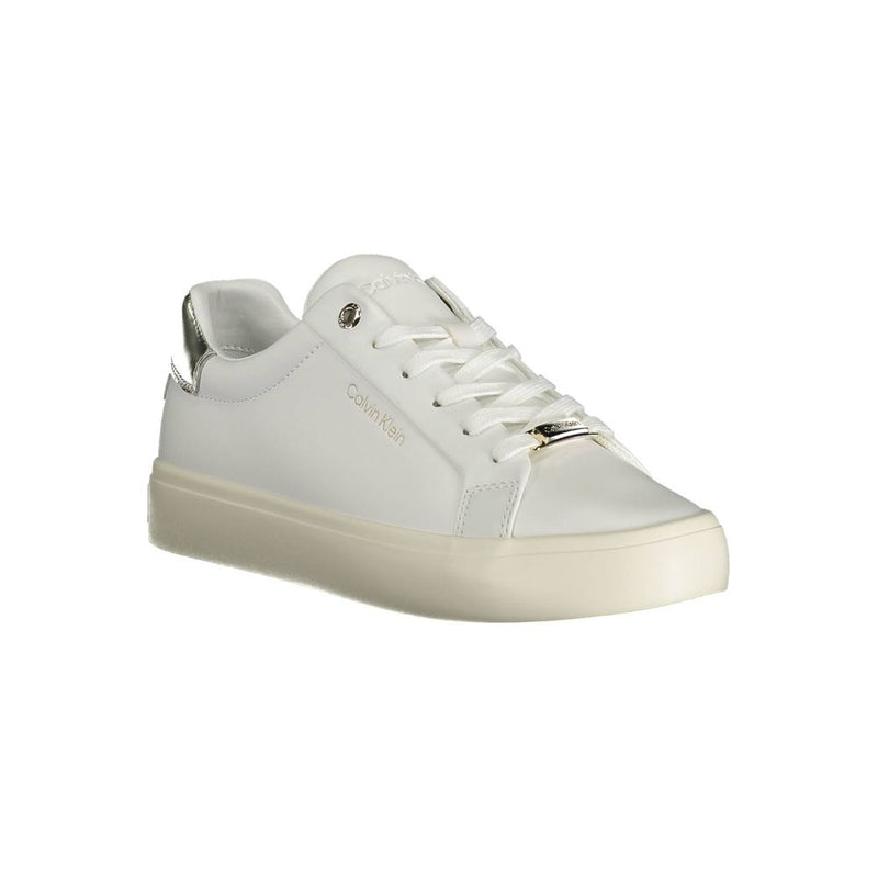 Calvin Klein White Leather Women Sneaker - Élégance et Confort