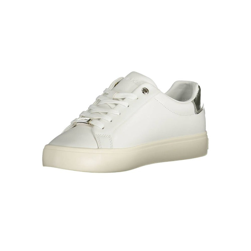 Calvin Klein White Leather Women Sneaker - Élégance et Confort