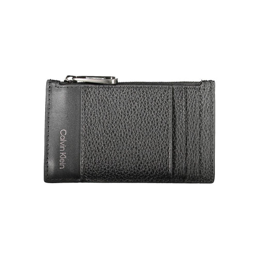 Portefeuille homme en cuir noir Calvin Klein