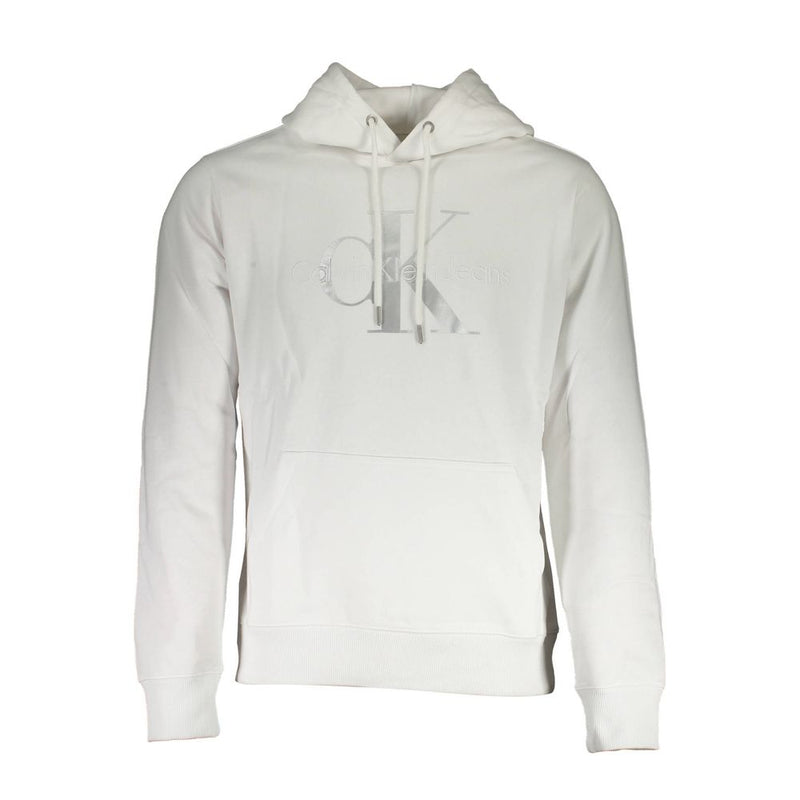 Pull en coton blanc Calvin Klein pour homme