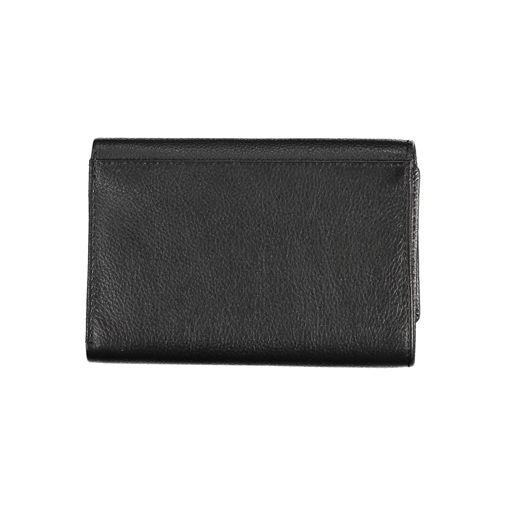 Mario Valentino Black Polyethylene Wallet - Élégance et Fonctionnalité