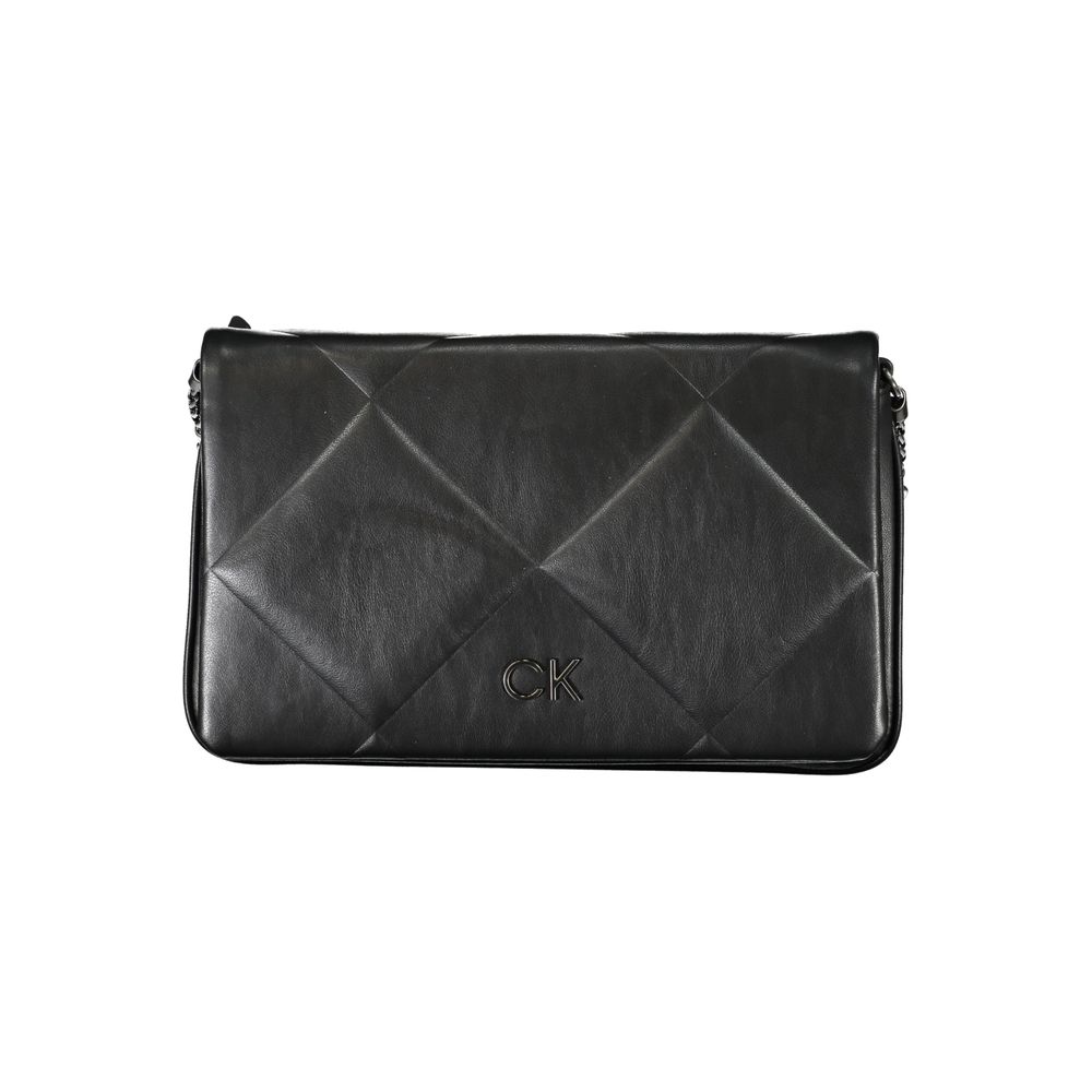 Calvin Klein Black Polyester Handbag - Élégante et Pratique