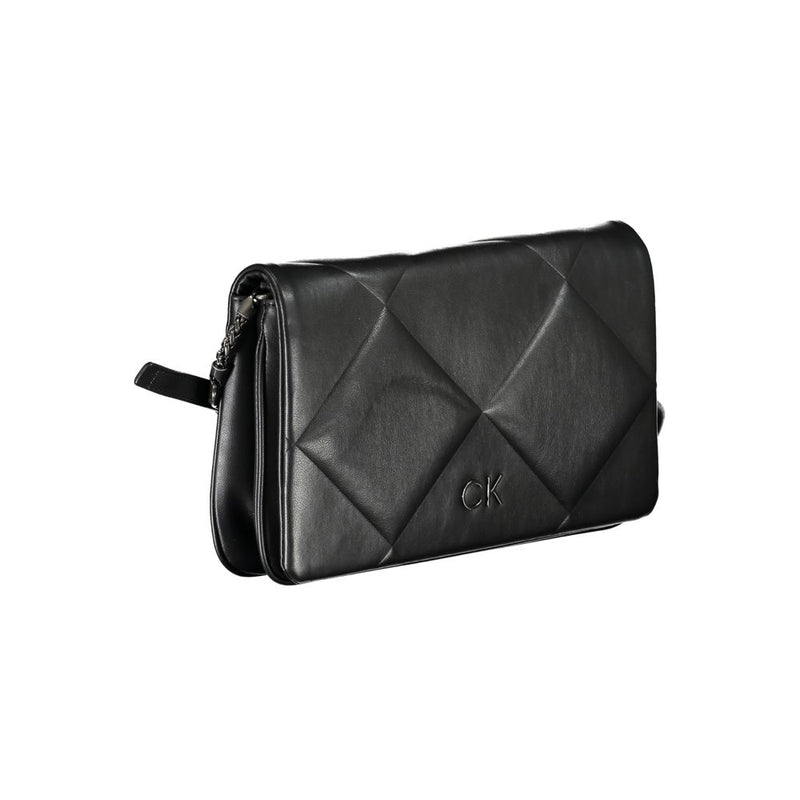 Calvin Klein Black Polyester Handbag - Eco-Friendly & Stylish