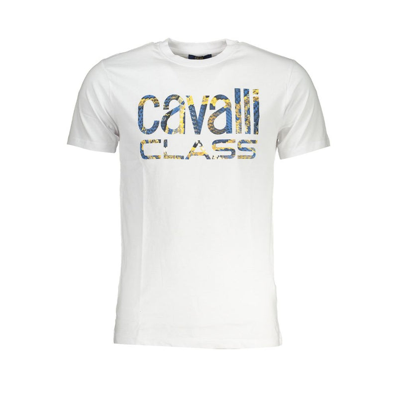 T-shirt en coton blanc Cavalli Class