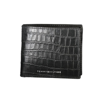 Tommy Hilfiger zwarte leren portemonnee