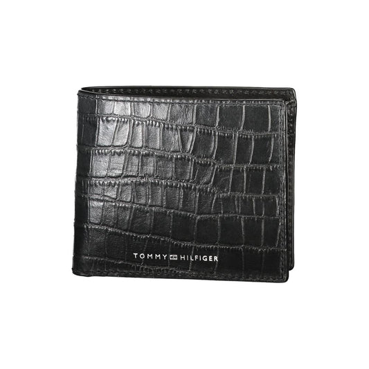 Tommy Hilfiger zwarte leren portemonnee