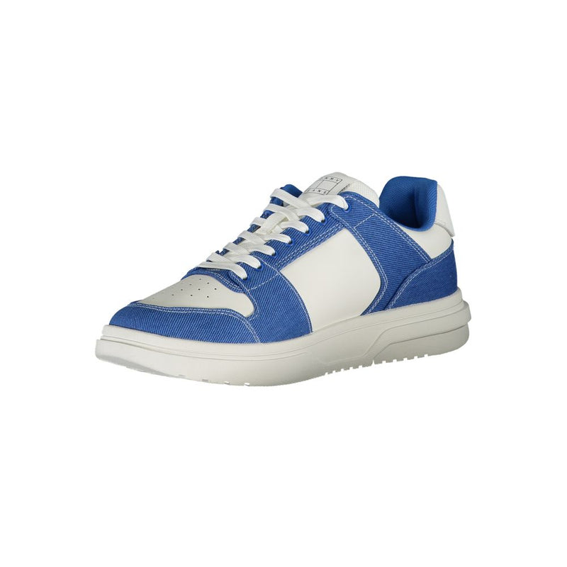 Baskets en Polyester Blanches Tommy Hilfiger pour Hommes