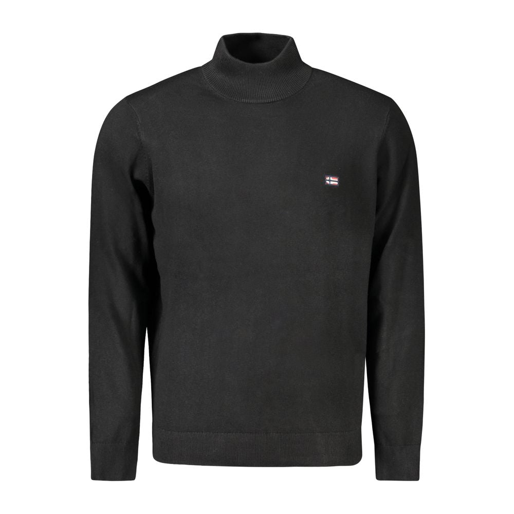 Pull en polyamide noir pour homme, Norvège 1963
