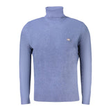 Pull en laine bleu pour homme, Norvège 1963