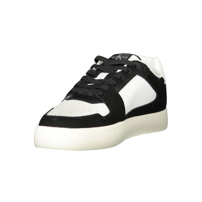 Calvin Klein White Leather Men Sneaker - Chic & Eco-Conscious