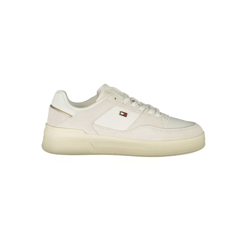 Tommy Hilfiger White Leather Women Sneaker - Élégance et Confort