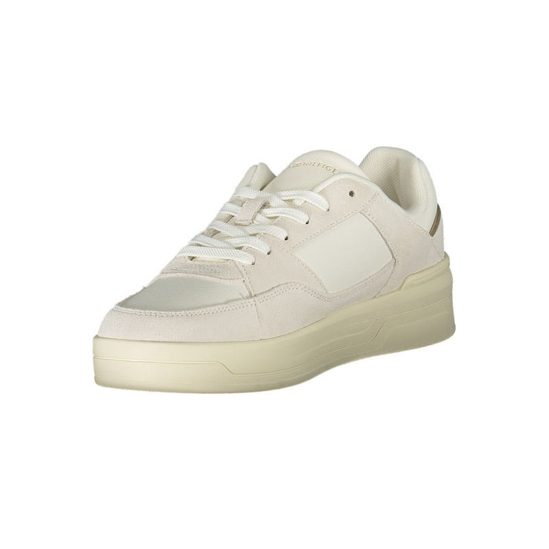 Tommy Hilfiger White Leather Women Sneaker - Élégance et Confort
