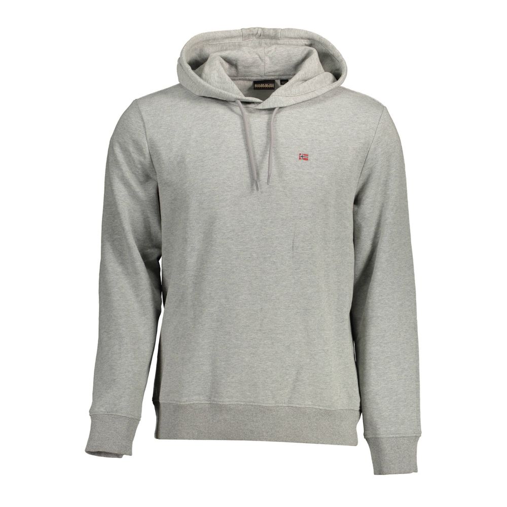 Pull en coton bio gris pour homme Napapijri