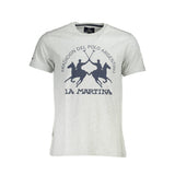 T-shirt homme en coton marron La Martina