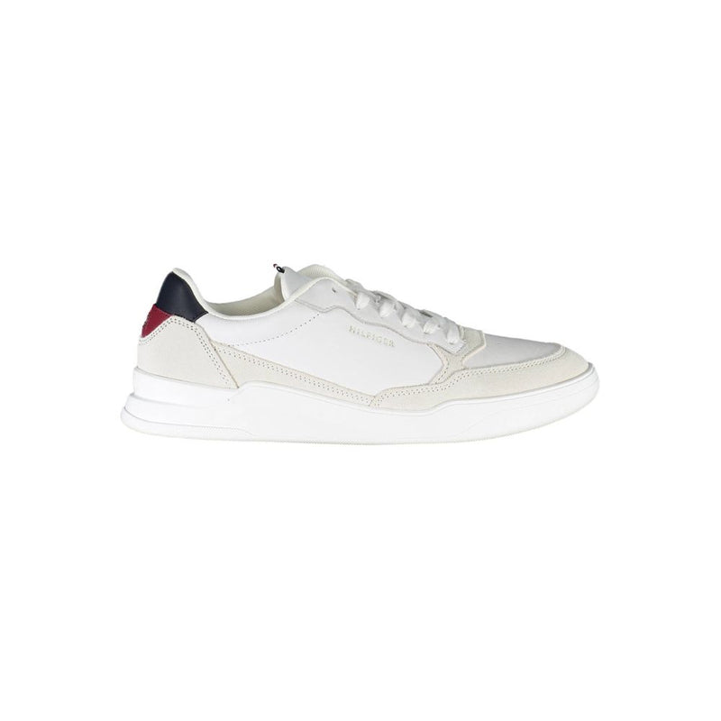 Tommy Hilfiger White Polyester Men Sneaker - Sustainable Style