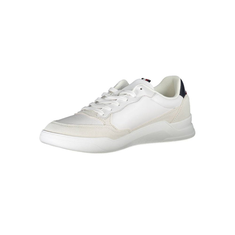 Tommy Hilfiger White Polyester Men Sneaker - Sustainable Style