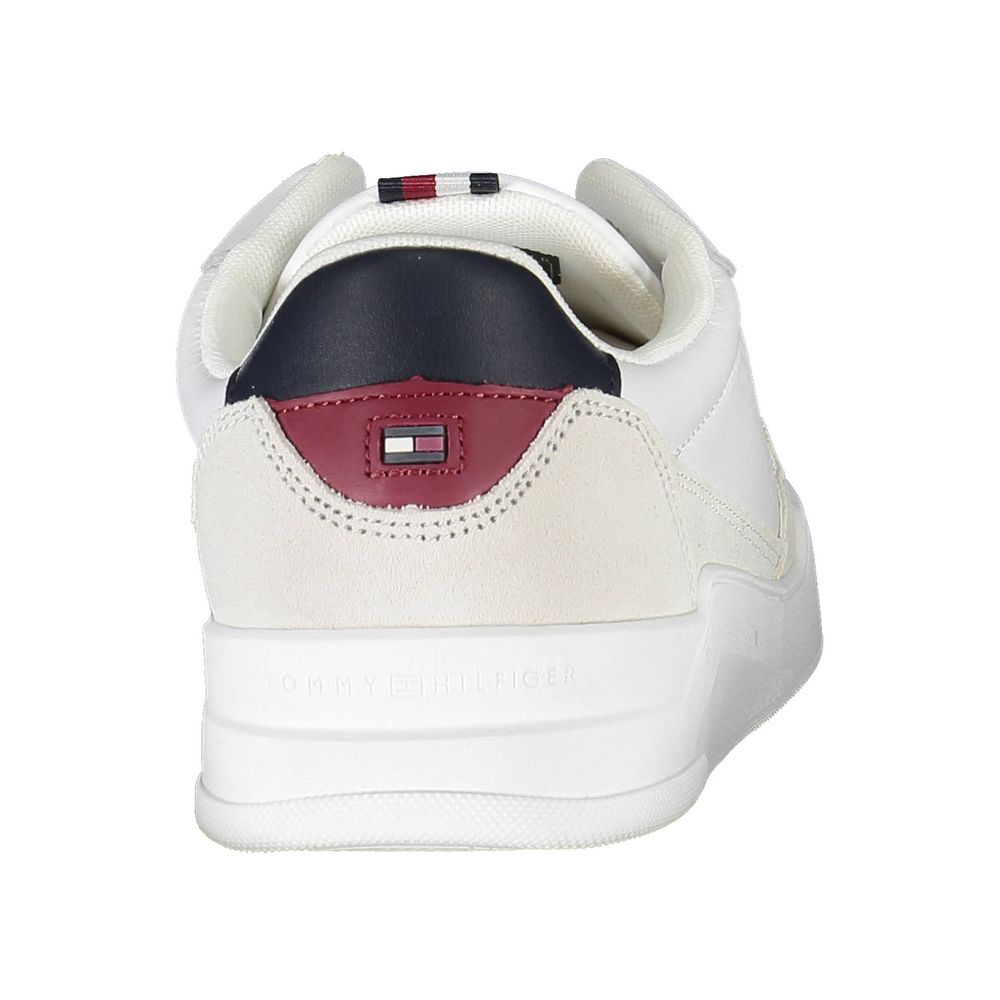 Tommy Hilfiger White Polyester Men Sneaker - Sustainable Style