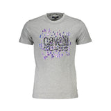 T-shirt homme en coton brun Cavalli Class