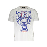 T-shirt homme en coton blanc Plein Sport
