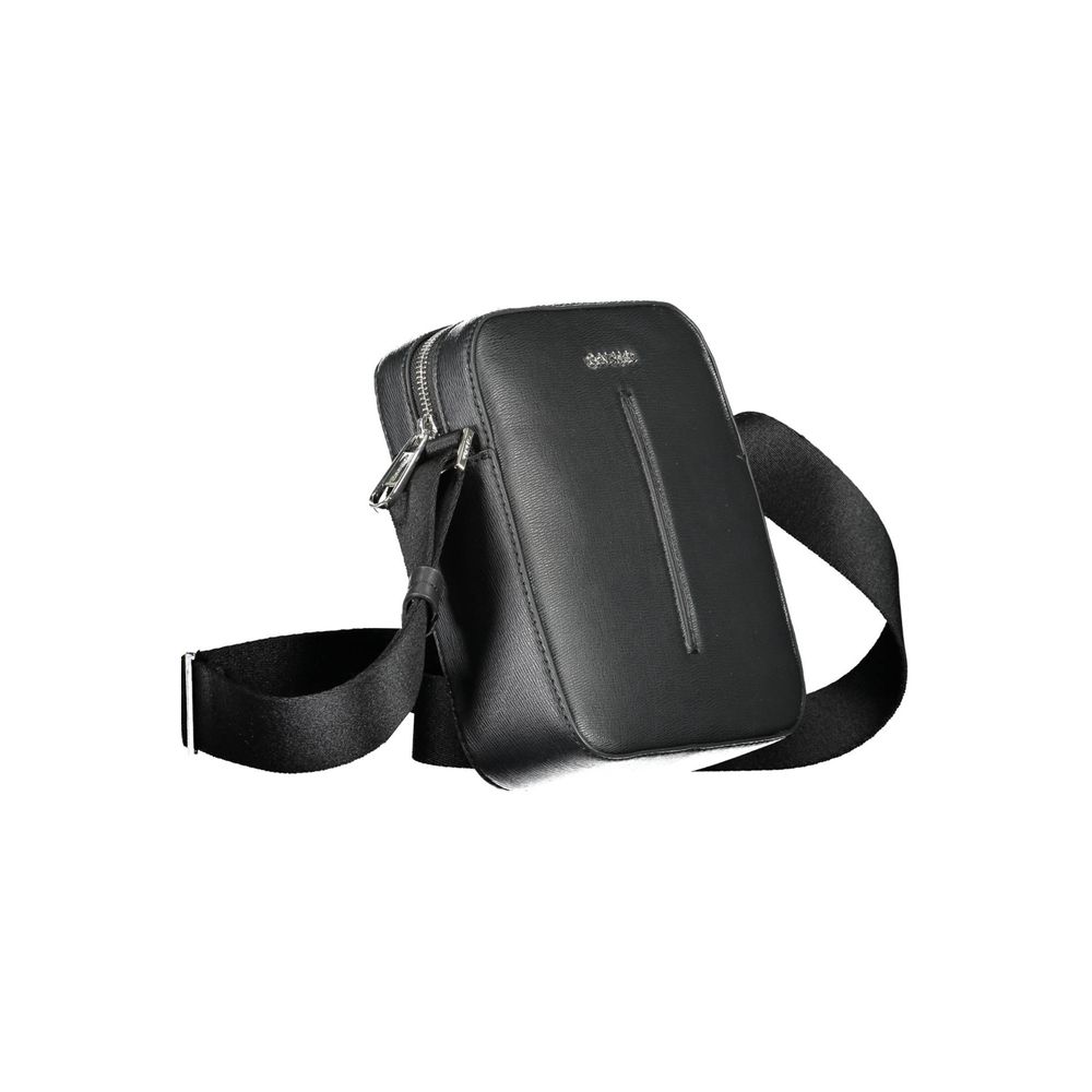 Calvin Klein Zwarte Polyester Heren Schoudertas